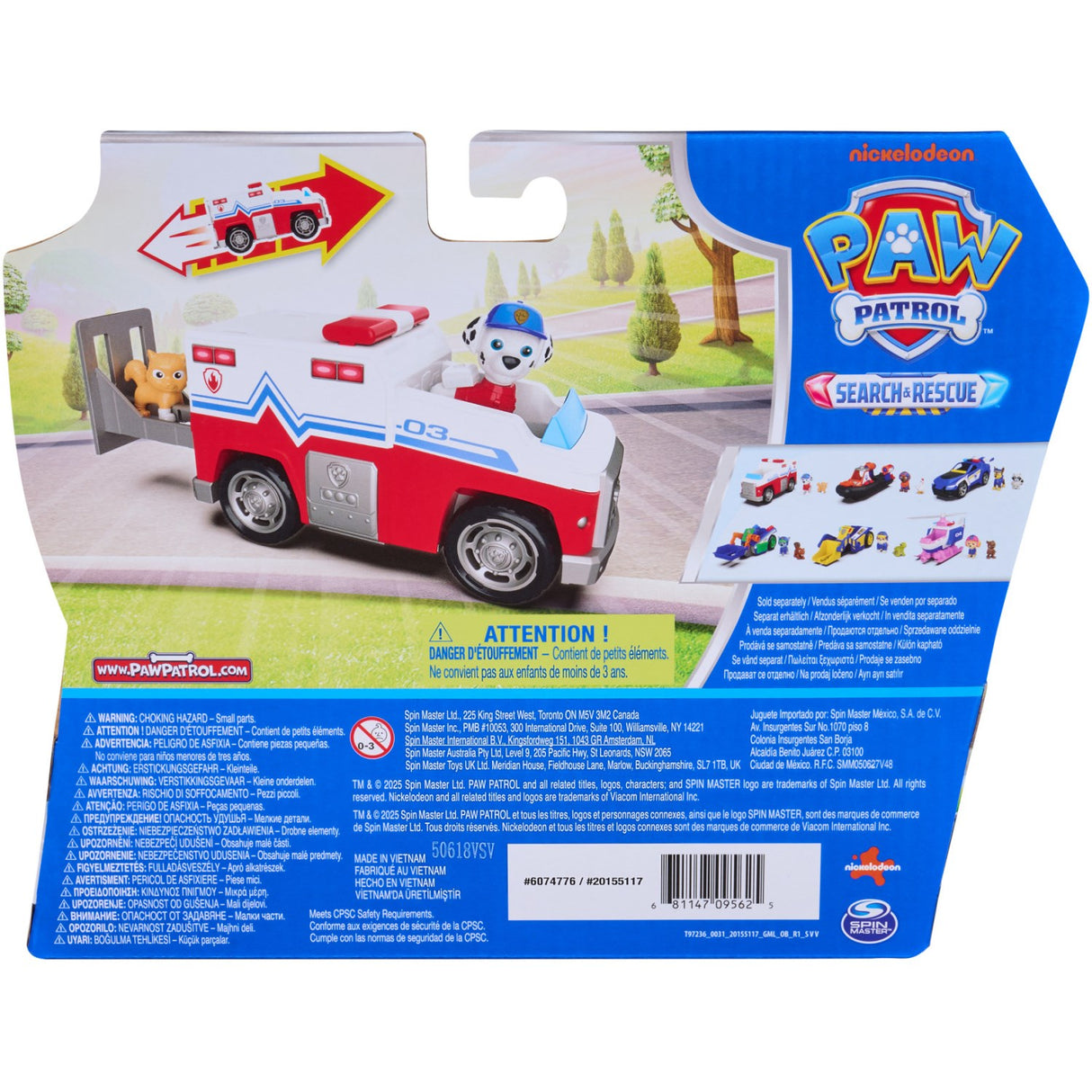 Paw Patrol Search&Rescue Køretøj-Marshall