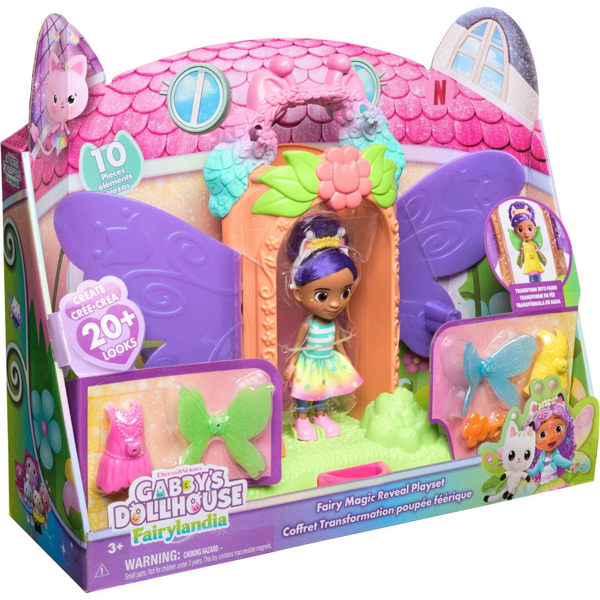 Gabby's Dollhouse Fe Magi Afslørings-sæt