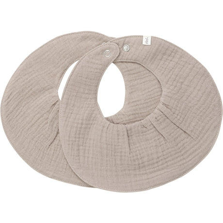 Pippi Mocha Meringue Bib Muslin (2-Pack)
