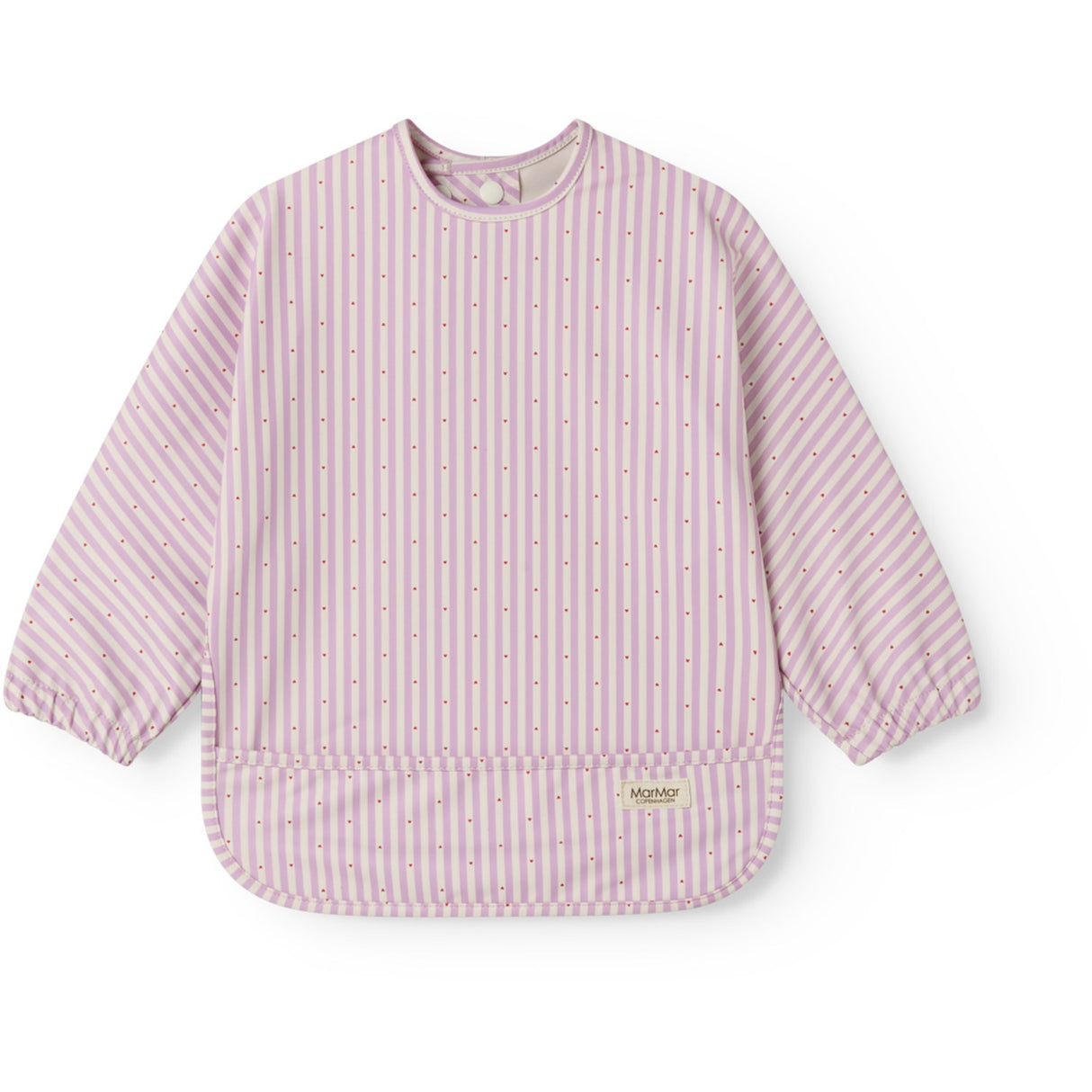 MarMar PU Pink Stripe Apron LS