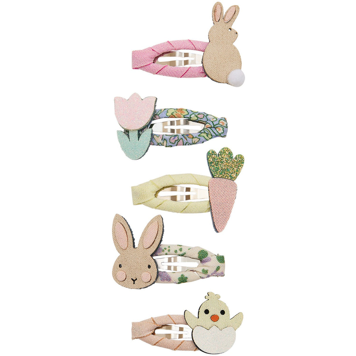 Mimi & Lula 5 Hårspænder - Mini Bunny And Chic Easter