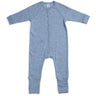 Smallstuff Light Blue Melange Nightsuit Drop Needle