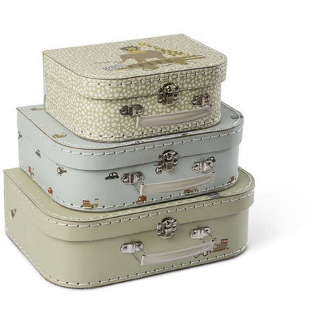 Smallstuff Safari Animals & Engines Suitcase Set