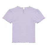 En Fant Purple Heather T-Shirt Ss Pointelle