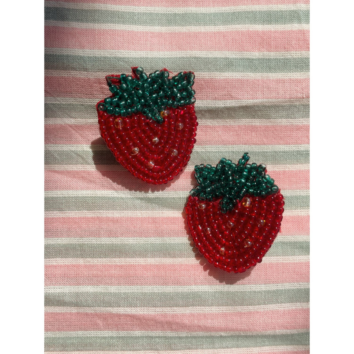 Konges Sløjd Strawberry 2 Pack Strawberry Beaded Hair Clip