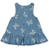 Konges Sløjd x Luksusbaby Bella Bow Blu Magot Frill Dress Gots