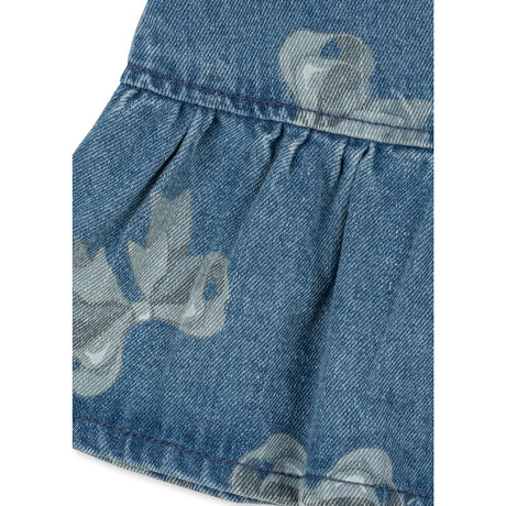 Konges Sløjd x Luksusbaby Bella Bow Blu Magot Frill Dress Gots