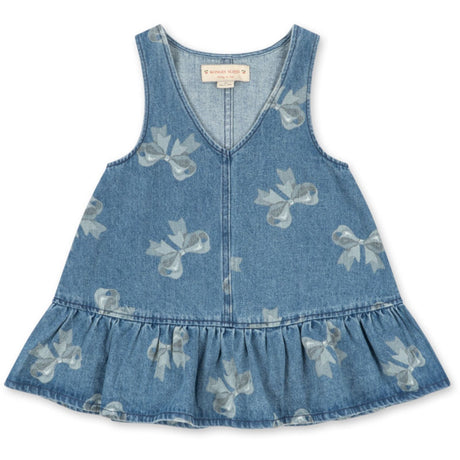 Konges Sløjd x Luksusbaby Bella Bow Blu Magot Frill Dress Gots