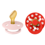 Bibs Blossom/Candy Apple Pacifier Studio Colour 2-Pack Polka Anatomical Latex