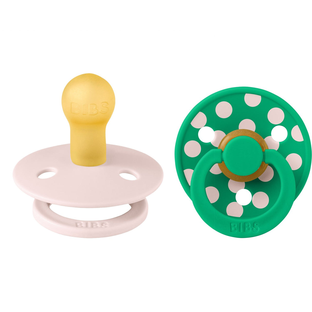 Bibs Petal/Cactus Pacifier Studio Colour 2-Pack Polka Latex