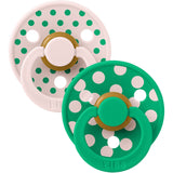 Bibs Petal/Cactus Pacifier Studio Colour 2-Pack Polka Latex