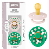 Bibs Petal/Cactus Pacifier Studio Colour 2-Pack Polka Latex