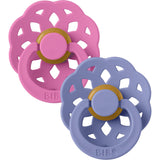 Bibs Bubblegum/Peri Pacifier Boheme 2-Pack Latex