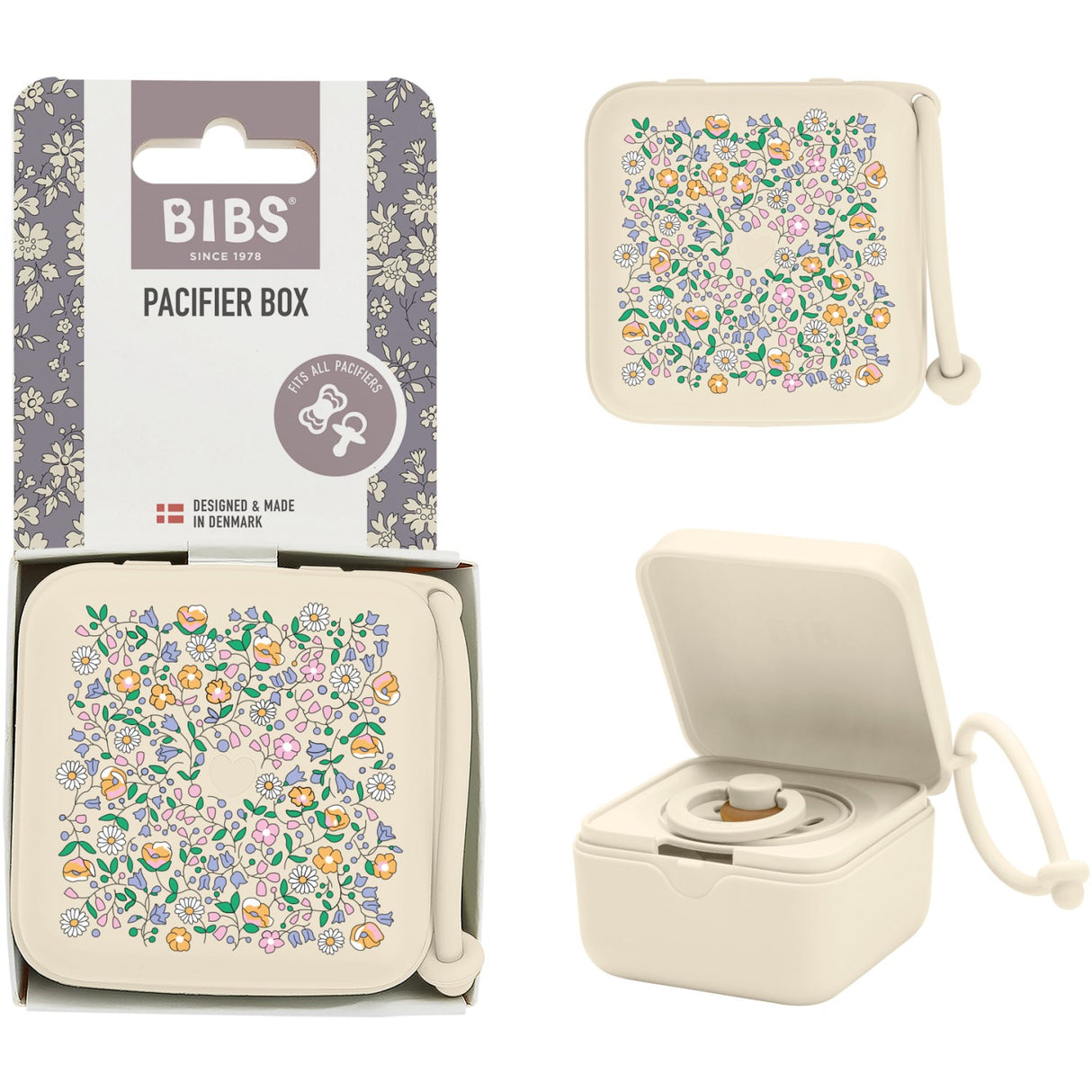 Bibs X Liberty Ivory Pacifier Box Chloe Meadow