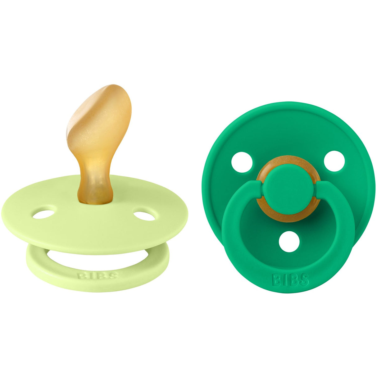 Bibs Matcha/Cactus Pacifier Colour 2-Pack Anatomical Latex