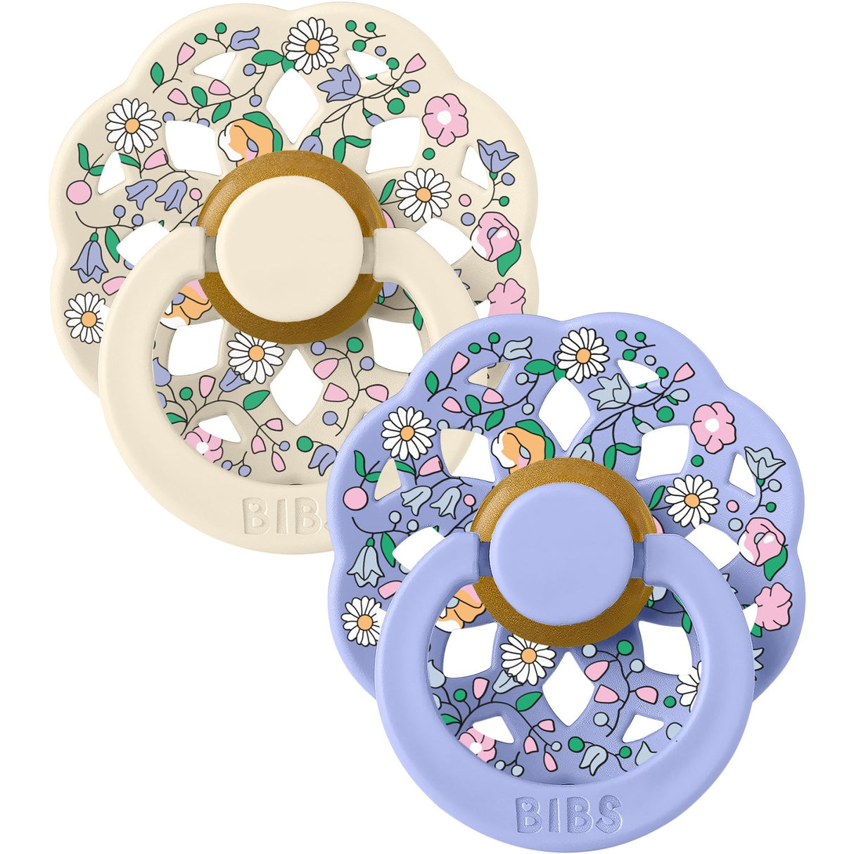 Bibs X Liberty Ivory Mix Pacifier Boheme 2-Pack Chloe Meadow Latex