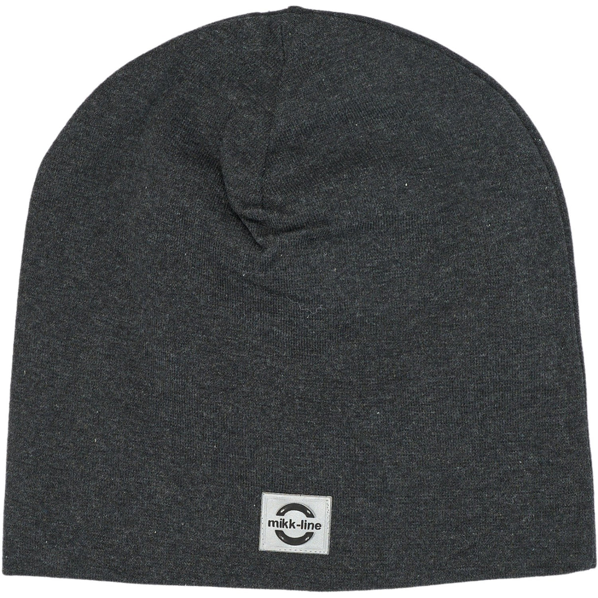 Mikk-Line Dark Grey Melange Cotton Hat - Solid