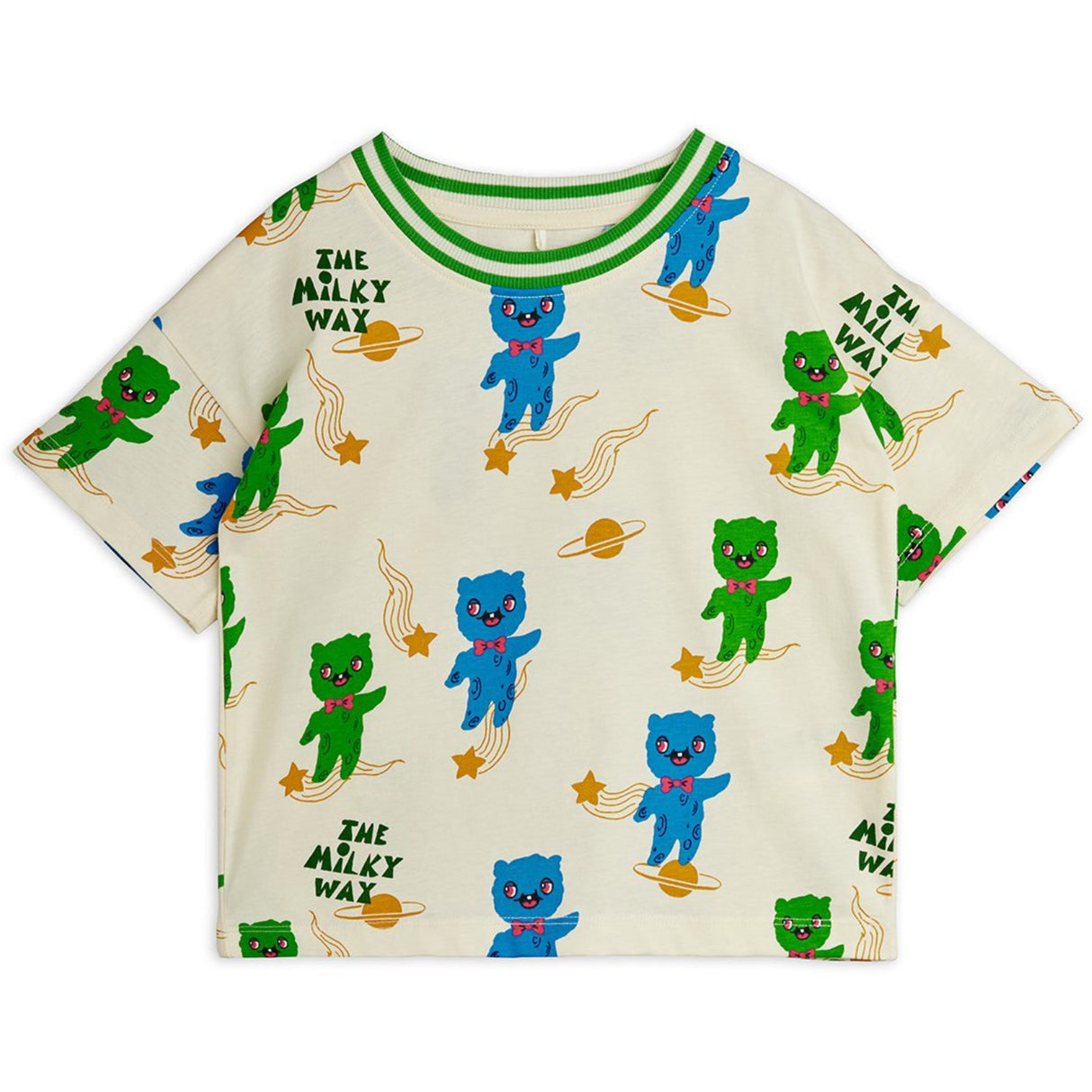 Mini Rodini Off-white Aliens AOP Ss Tee