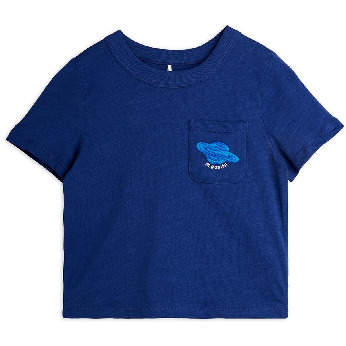 Mini Rodini Blue Planet Emb Ss Tee