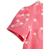 Mini Rodini Pink Starfall AOP Puff Sleeve Ss Top