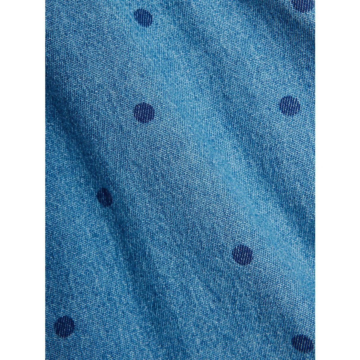 Mini Rodini Blue Lw Denim Dots AOP Strap Dress