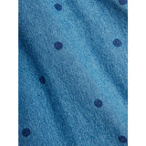 Mini Rodini Blue Lw Denim Dots AOP Strap Dress