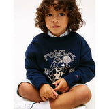 Tommy Hilfiger Dark Night Navy Lb Printed Graphic Sweatshirt
