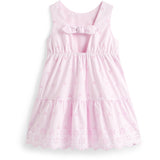 Tommy Hilfiger Pearly Pink Lg Broderie Anglaise Bow Dress