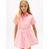 Tommy Hilfiger Tropical Blush Stripes Poplin Stripes Shirt Dress