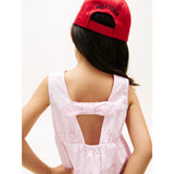 Tommy Hilfiger Pearly Pink Lg Broderie Anglaise Bow Dress