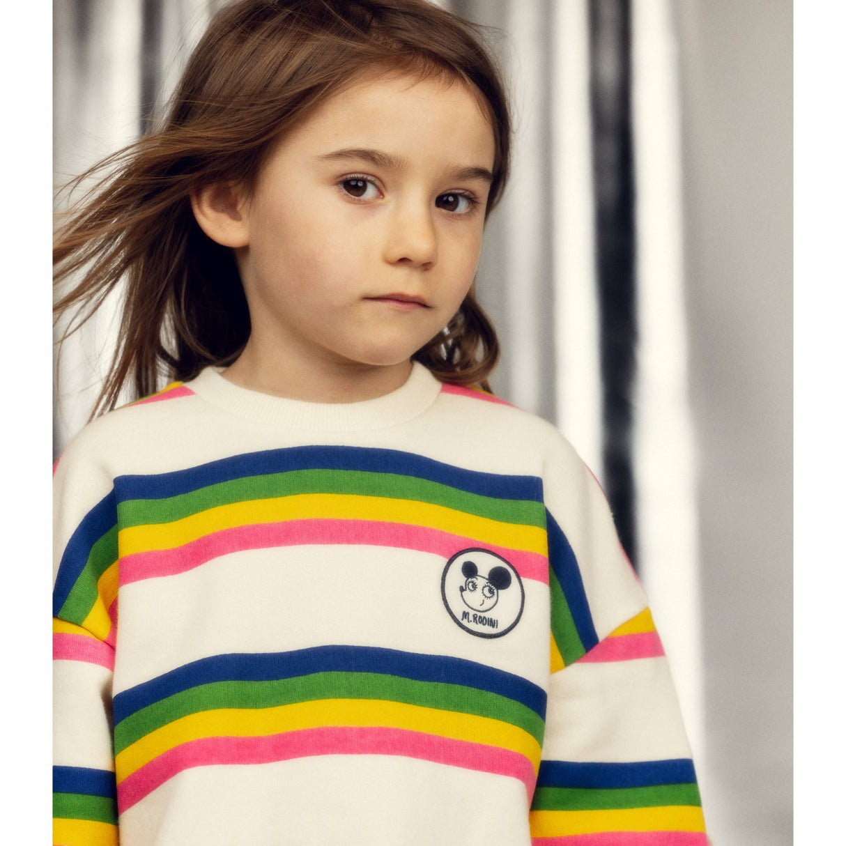 Mini Rodini Multi Ritzratz Stripe Sweatshirt