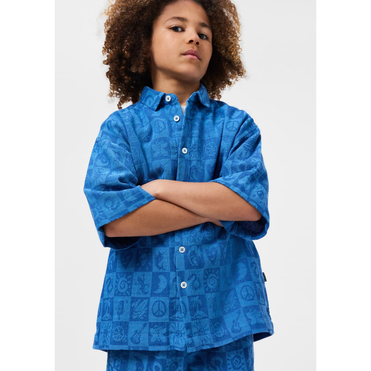 Molo Symbol Check Richie Blouse