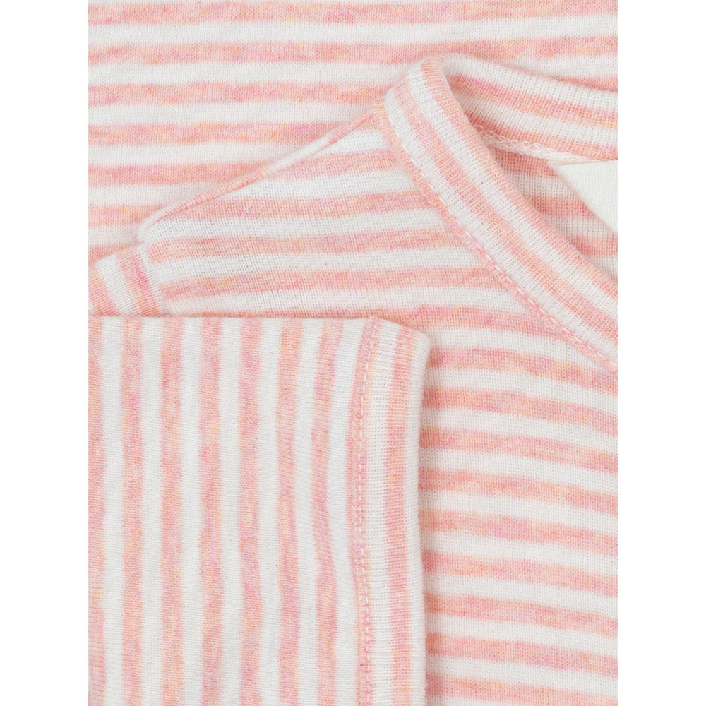 Serendipity Coral/Offwhite Baby Short Suit Stripe