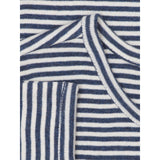 Serendipity Navy/Offwhite Slim Blouse Stripe