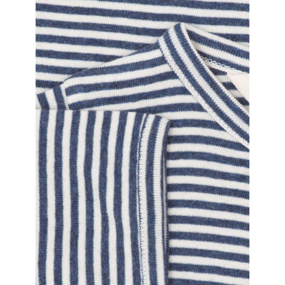 Serendipity Navy/Offwhite Baby Short Suit Stripe