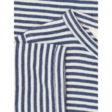 Serendipity Navy/Offwhite Baby Short Suit Stripe