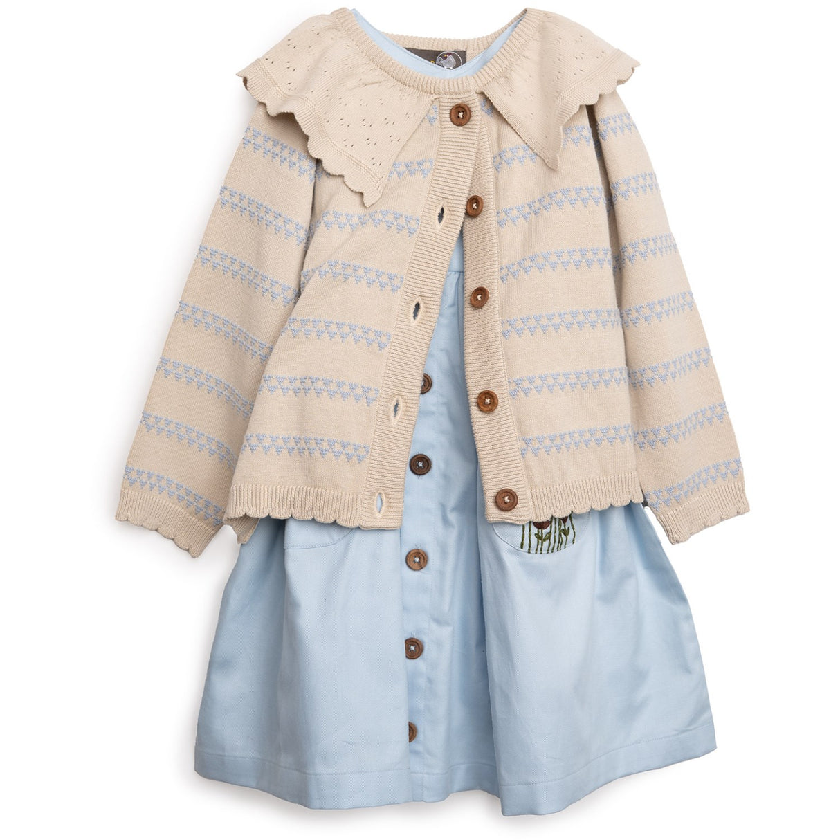 Hanevild Kentucky Blue Heart Cardigan