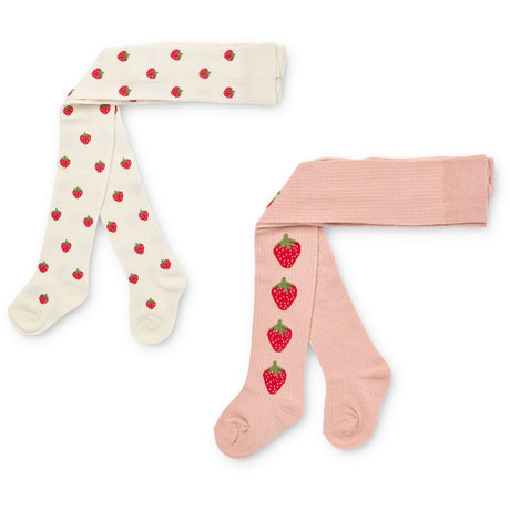 Flöss Pointelle Berry 2-pack Vera Tights 2-pack