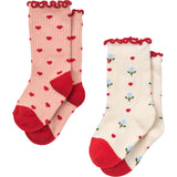 Flöss Violet Heart 2-pack Vigga Socks 2-pack
