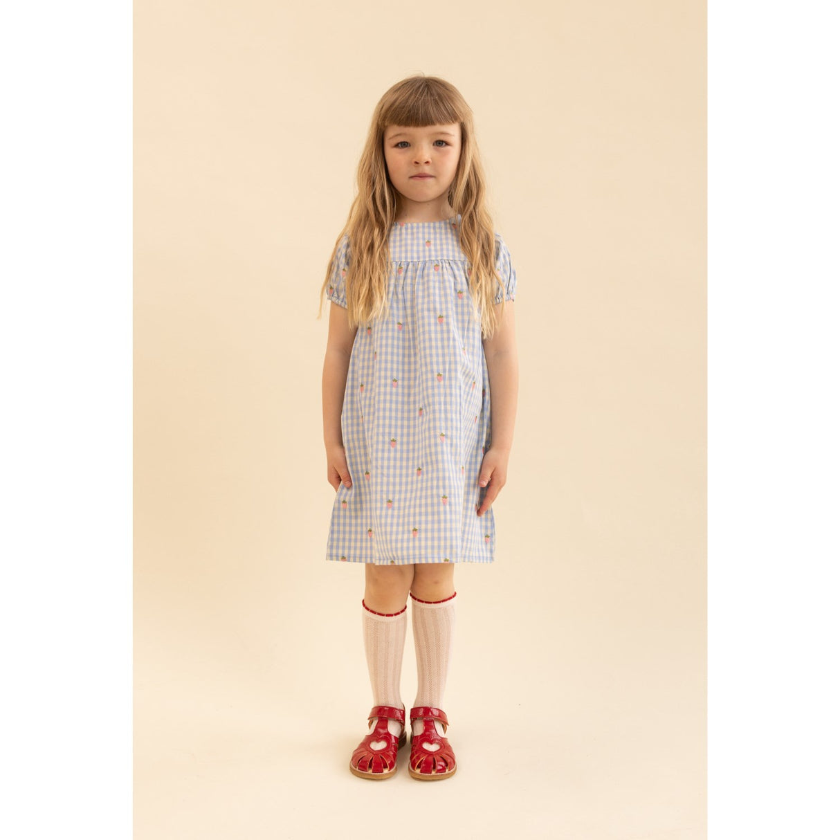 Flöss Sky Berry Gingham Mille SS Dress