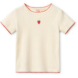 Flöss Gentle Cream Flora SS Pointelle Blouse