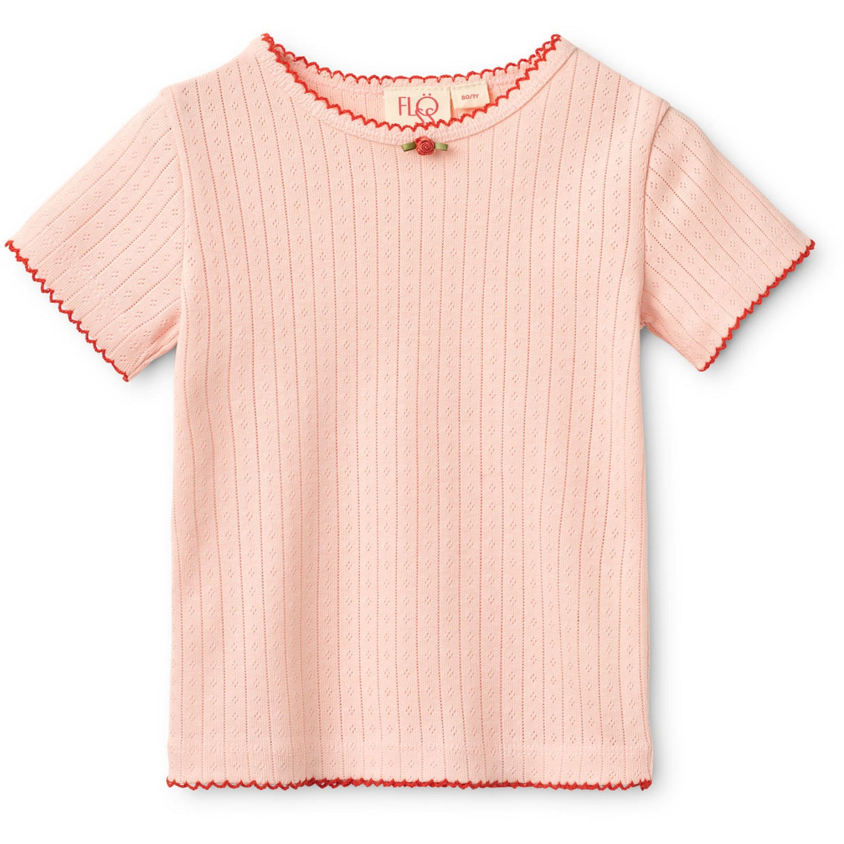 Flöss Soft Rose Liva SS Pointelle Blouse