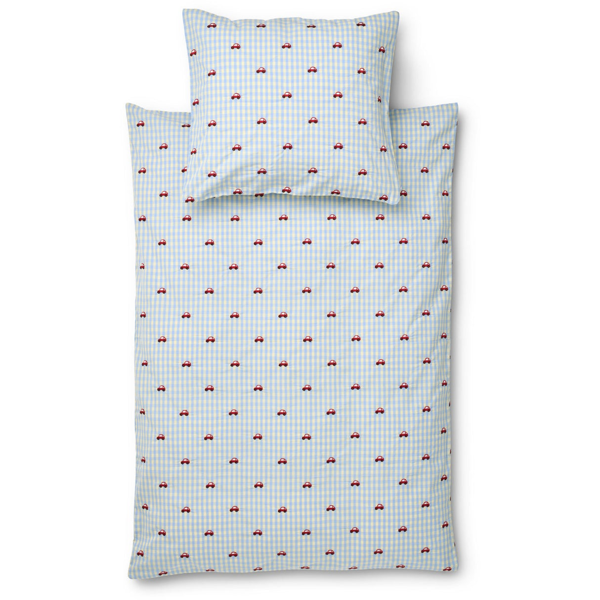 Flöss Blue Gingham Albert Duvet + Pillow