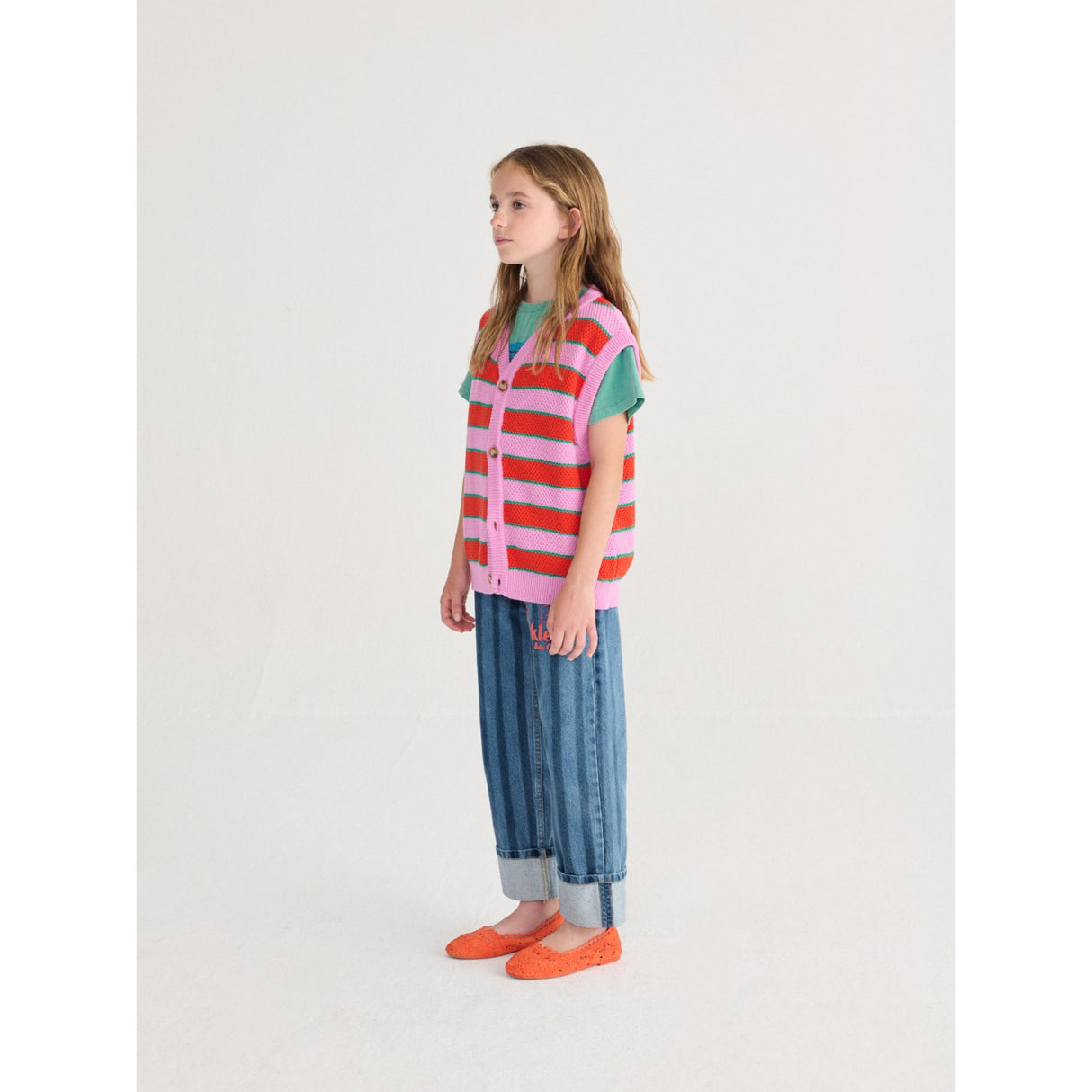 Bobo Choses Purple Bc Striped Knitted Vest