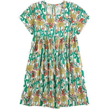 Bobo Choses Offwhite Color Herbalist All Over Woven Dress