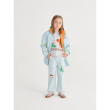 Bobo Choses Heather Grey Friends In A Pickle Sweatshirt