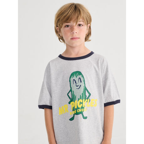 Bobo Choses Heather Grey Mr Pickles T-Shirt