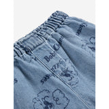 Bobo Choses Prussian Blue Pickles The Dog All Over Denim Short