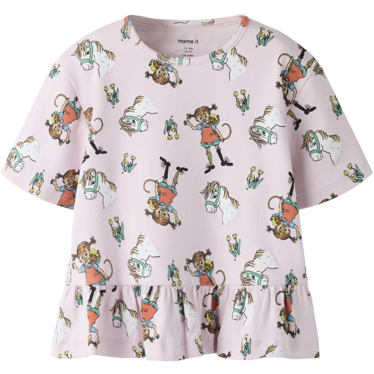 Name It Cradle Pink Nmfmara Pippi Ss Nreg Top Sky