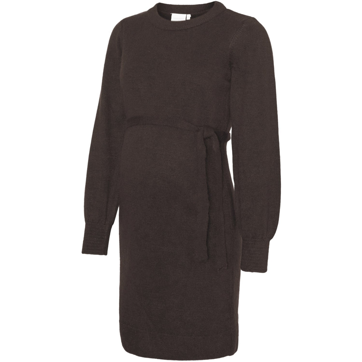 Mama;licious Hot Fudge Melange Mlnewanne L/S Abk Knit Dress A. Noos